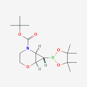 rac-tert-butyl (1R,6S,7S)-7-(4,4,5,5-tetramethyl-1,3,2-dioxaborolan-2-yl)-2-oxa-5-azabicyclo[4.1.0]heptane-5-carboxylate