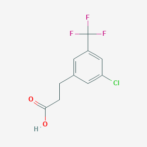 molecular formula C10H8ClF3O2 B1531005 3-(3-氯-5-(三氟甲基)苯基)丙酸 CAS No. 916420-78-5