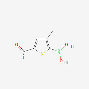 (5-Formyl-3-methylthiophen-2-yl)boronic acid