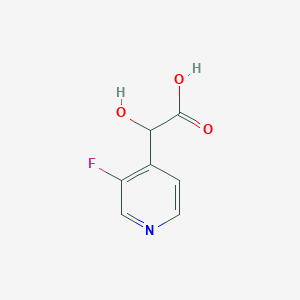 molecular formula C7H6FNO3 B15310091 2-(3-Fluoropyridin-4-yl)-2-hydroxyacetic acid 