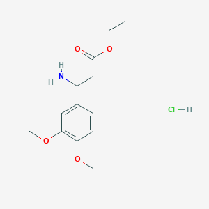 Ethyl 3-amino-3-(4-ethoxy-3-methoxyphenyl)-propanoate hydrochloride