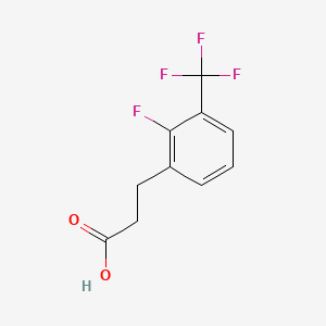 molecular formula C10H8F4O2 B1531017 3-[2-Fluoro-3-(trifluoromethyl)phenyl]propionic acid CAS No. 916420-37-6