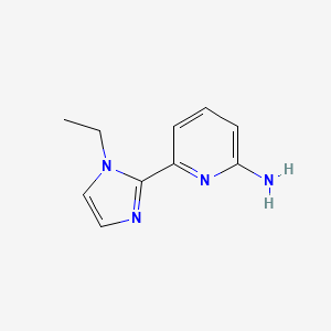 6-(1-Ethyl-1h-imidazol-2-yl)pyridin-2-amine