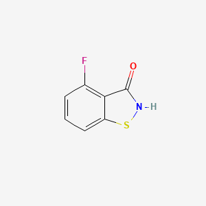 molecular formula C7H4FNOS B15310185 4-Fluoro-1,2-benzothiazol-3-one 