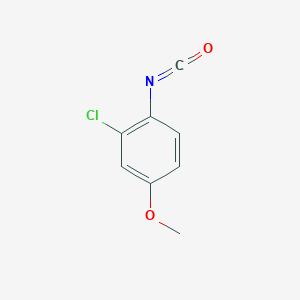 molecular formula C8H6ClNO2 B15310195 2-Chloro-1-isocyanato-4-methoxybenzene 