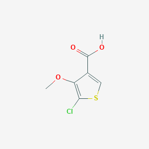molecular formula C6H5ClO3S B153102 5-Chloro-4-methoxythiophene-3-carboxylic acid CAS No. 133659-14-0
