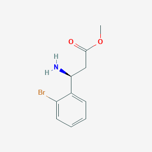 molecular formula C10H12BrNO2 B15310200 Methyl (s)-3-amino-3-(2-bromophenyl)propanoate 