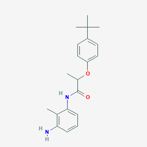 molecular formula C20H26N2O2 B1531021 N-(3-Amino-2-methylphenyl)-2-[4-(tert-butyl)-phenoxy]propanamide CAS No. 1020056-90-9