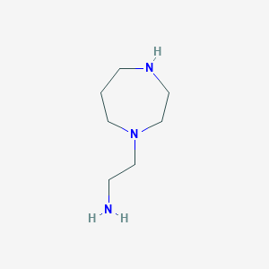 molecular formula C7H17N3 B15310217 2-(1,4-Diazepan-1-yl)ethan-1-amine CAS No. 63872-67-3