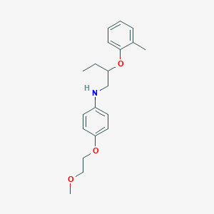 N-[4-(2-Methoxyethoxy)phenyl]-N-[2-(2-methylphenoxy)butyl]amine