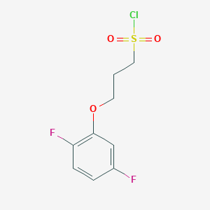 molecular formula C9H9ClF2O3S B15310220 3-(2,5-Difluorophenoxy)propane-1-sulfonyl chloride 