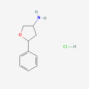 5-Phenyloxolan-3-aminehydrochloride