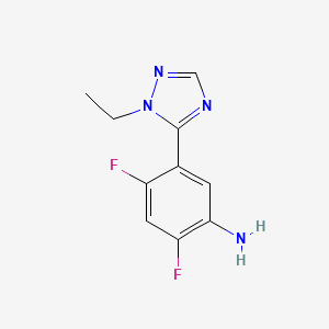 5-(1-Ethyl-1h-1,2,4-triazol-5-yl)-2,4-difluoroaniline