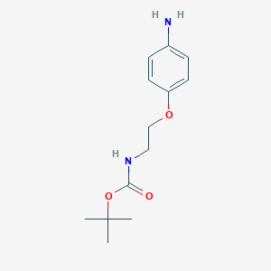 molecular formula C13H20N2O3 B153103 tert-Butyl 2-(4-aminophenoxy)ethylcarbamate CAS No. 159184-15-3