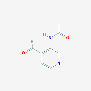 molecular formula C8H8N2O2 B1531030 N-(4-ホルミルピリジン-3-イル)アセトアミド CAS No. 1124194-63-3