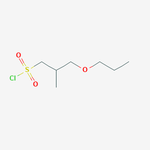 2-Methyl-3-propoxypropane-1-sulfonyl chloride