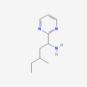 molecular formula C10H17N3 B15310340 3-Methyl-1-(pyrimidin-2-yl)pentan-1-amine 