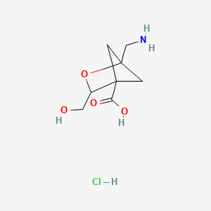 1-(Aminomethyl)-3-(hydroxymethyl)-2-oxabicyclo[2.1.1]hexane-4-carboxylicacidhydrochloride