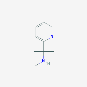 molecular formula C9H14N2 B15310358 Methyl[2-(pyridin-2-yl)propan-2-yl]amine 