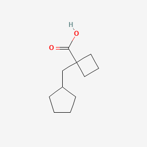 1-(Cyclopentylmethyl)cyclobutane-1-carboxylic acid