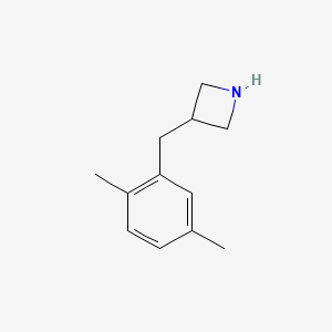 molecular formula C12H17N B15310402 3-[(2,5-Dimethylphenyl)methyl]azetidine 