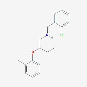 molecular formula C18H22ClNO B1531041 N-(2-氯苄基)-2-(2-甲基苯氧基)-1-丁胺 CAS No. 1040684-48-7