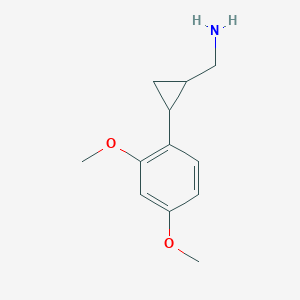 (2-(2,4-Dimethoxyphenyl)cyclopropyl)methanamine