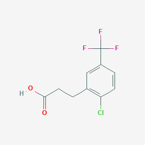 molecular formula C10H8ClF3O2 B1531043 3-[2-Chloro-5-(trifluoromethyl)phenyl]propionic acid CAS No. 900027-13-6