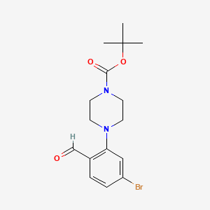 Tert-butyl 4-(5-bromo-2-formylphenyl)piperazine-1-carboxylate