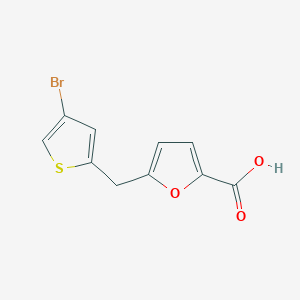 5-[(4-Bromothiophen-2-yl)methyl]furan-2-carboxylic acid