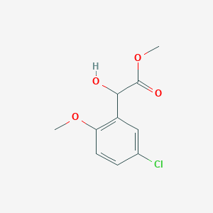 molecular formula C10H11ClO4 B15310471 Methyl 2-(5-chloro-2-methoxyphenyl)-2-hydroxyacetate 