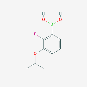 molecular formula C9H12BFO3 B1531050 2-氟-3-异丙氧基苯基硼酸 CAS No. 855230-63-6