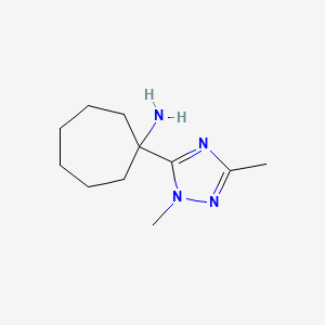 1-(1,3-Dimethyl-1h-1,2,4-triazol-5-yl)cycloheptan-1-amine