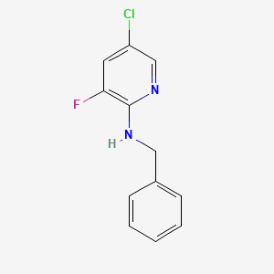 molecular formula C12H10ClFN2 B1531052 N-Benzyl-5-chloro-3-fluoropyridin-2-amine CAS No. 1020253-20-6