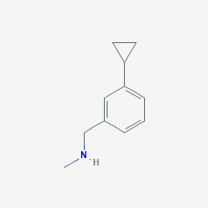 molecular formula C11H15N B15310535 [(3-Cyclopropylphenyl)methyl](methyl)amine 