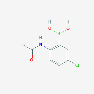 molecular formula C8H9BClNO3 B1531054 (2-乙酰氨基-5-氯苯基)硼酸 CAS No. 1072945-85-7