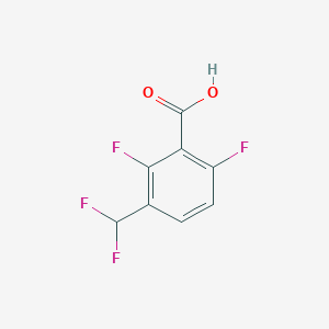 molecular formula C8H4F4O2 B15310545 3-(Difluoromethyl)-2,6-difluorobenzoic acid 