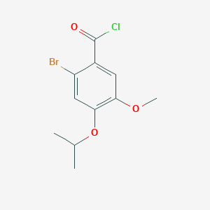 molecular formula C11H12BrClO3 B1531057 2-Bromo-4-isopropoxy-5-methoxybenzoyl chloride CAS No. 1160250-46-3