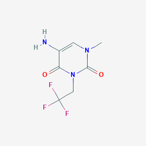 5-Amino-1-methyl-3-(2,2,2-trifluoroethyl)pyrimidine-2,4(1h,3h)-dione