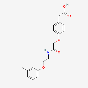 2-[4-({[2-(3-Methylphenoxy)ethyl]carbamoyl}methoxy)phenyl]aceticacid