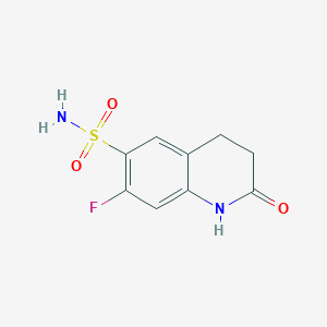 molecular formula C9H9FN2O3S B1531061 7-Fluoro-2-oxo-1,2,3,4-tétrahydroquinoléine-6-sulfonamide CAS No. 1342482-71-6