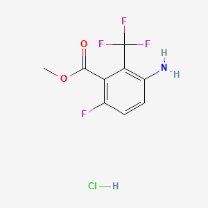 Methyl3-amino-6-fluoro-2-(trifluoromethyl)benzoatehydrochloride