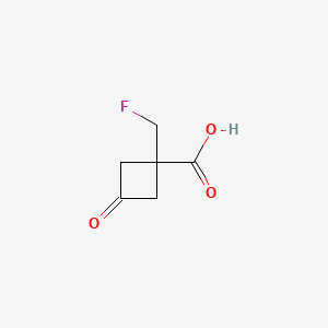 1-(Fluoromethyl)-3-oxocyclobutane-1-carboxylicacid