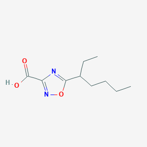 5-(Heptan-3-yl)-1,2,4-oxadiazole-3-carboxylic acid