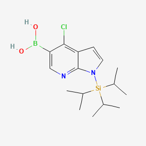 (4-Chloro-1-(triisopropylsilyl)-1H-pyrrolo[2,3-b]pyridin-5-yl)boronic acid