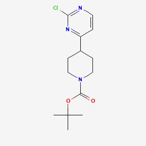 molecular formula C14H20ClN3O2 B1531066 tert-Butyl 4-(2-chloropyrimidin-4-yl)piperidine-1-carboxylate CAS No. 1001754-82-0