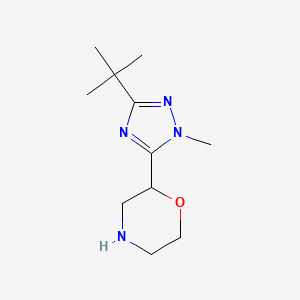 2-(3-(Tert-butyl)-1-methyl-1h-1,2,4-triazol-5-yl)morpholine