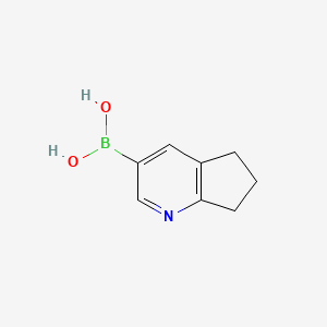 {5H,6H,7H-cyclopenta[b]pyridin-3-yl}boronic acid