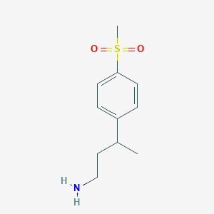 3-(4-(Methylsulfonyl)phenyl)butan-1-amine