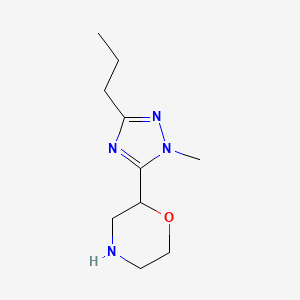 2-(1-Methyl-3-propyl-1h-1,2,4-triazol-5-yl)morpholine